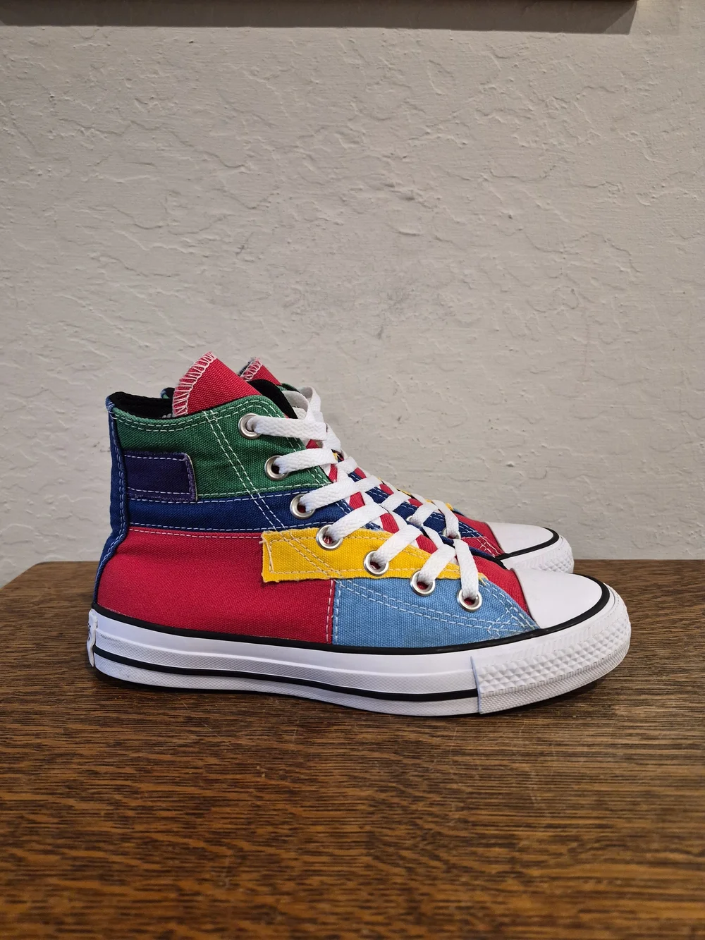 Converse Chuck Taylor All Star High Patchwork Unisex Sneakers  Women's Size US 6